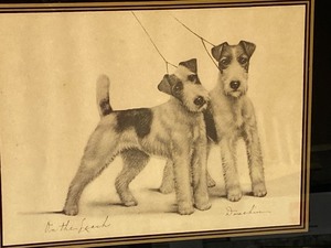 lot 232 image: Vintage Print On the Leash