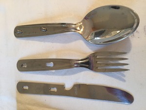 lot 94 image: Vintage Boy Scout Camping Utensils Set