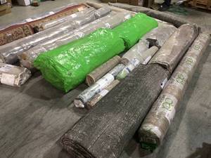 Lot of assorted Area Rugs various sizes and models not used see pictures