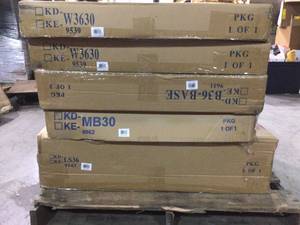 Lot of 5 assorted Shaker Ready To Assemble Cabinets not used