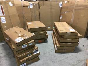 Pallet with assorted Closet Evolution Towers and more see pictures