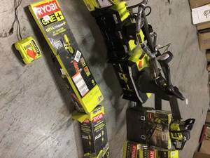 Lot of assorted Ryobi  Outdoor Tools various models various conditions used open box customer returns see pictures