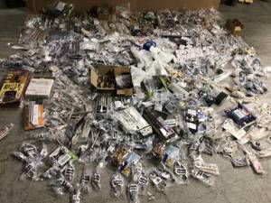 Huge lot of assorted door knobs and pulls various models not used Customer Returns See Pictures