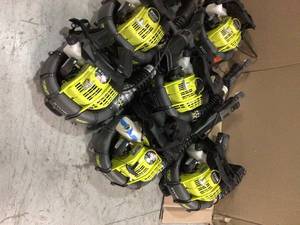Lot of Ryobi Backpack Blowers 7 used not tested  Customer Returns See Pics