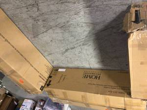Lot of 3 Media consoles fireplaces missing pieces Customer Returns See Pictures