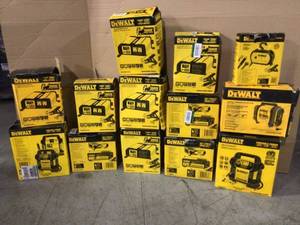 Lot of assorted Dewalt Power invertersstations various models not tested customer returns see pictures