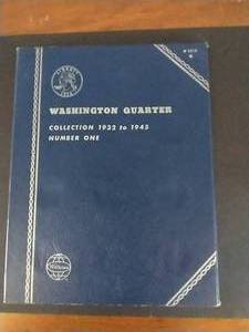lot 4 image: Washington Silver Quarter Folder With 5 Coins