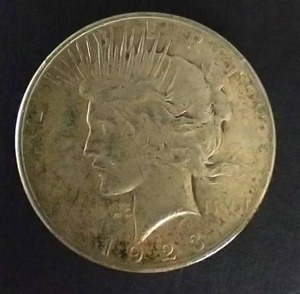 lot 19 image: 1923-S Peace Dollar