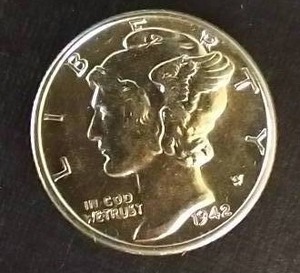 lot 28 image: 1942 Mercury Dime - Beautiful