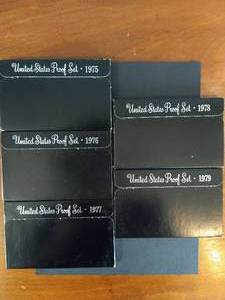 lot 42 image: 5 U.S. Proof Sets - 1975-1979