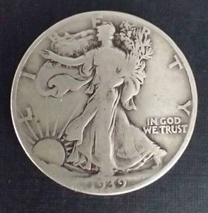 lot 16 image: 1939 Walking Liberty Silver Half Dollar