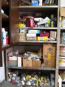 lot 8 image: Shelf Full of Light Bulbs in Packaging See Photos All Stored In Temp Controlled Unit