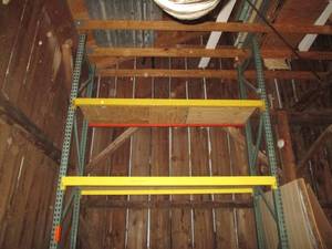 lot 1 image: Pallet Racking 95 Wide, Aprox 15 Tall Buyer Responisble for Disassembly & Removal