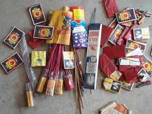 lot 14 image: Lot of Vintage Fireworks All Stored in Temp Controlled Unit