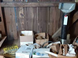 lot 95 image: Duct Work, Emergency Exit Sign, Safety Signs, Bath Mounting Hardware, Conduit, and More See Photos