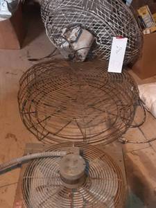 lot 97 image: (3) Industrial Style Fans See Photos
