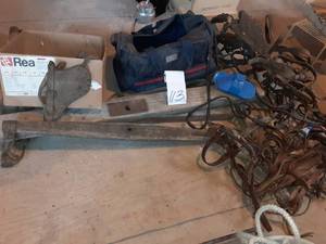 lot 113 image: Vintage Animal Harnesses, & Other Items See Photos