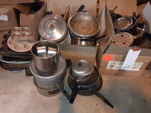 lot 121 image: Huge Lot of BakingCooking Pans, Serving & More See Photos