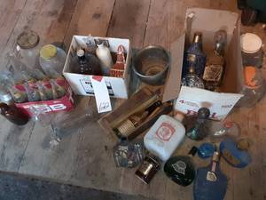 lot 122 image: Vintage Empty Bottles See Photos