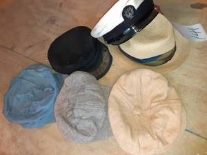 lot 141 image: Vintage Caps Includes United States Navy Cap See Photos