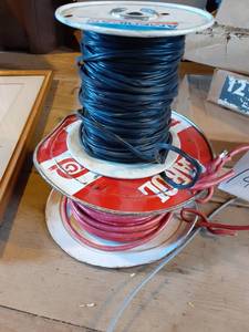 lot 148 image: 4 Cord 18GA (Red) Wire, & Additional (Black) Wire See Photos