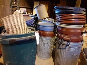 lot 198 image: Large Lot of Totes & Pails