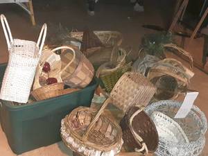 lot 221 image: Huge Lot of Crafting Baskets