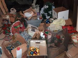 lot 225 image: Enormous Lot of Christmas Decor & Decorations