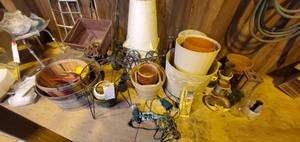 lot 161 image: Outdoor Lot- Planters, Garden, Decor & More See Photos