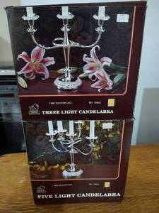 lot 28 image: 2 Taunton Candelabras - New in Box