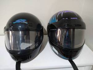 lot 31 image: 2 Snowmobile Helmets