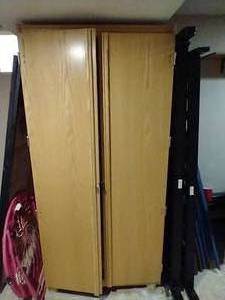 lot 69 image: Sturdy Wooden CupboardCloset