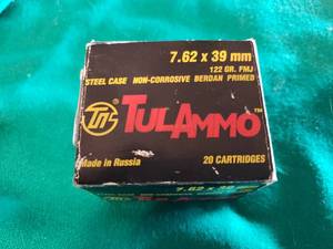 lot 19 image: TUL Ammo 7.62x39 mm