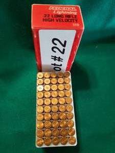 lot 22 image: Federal .22 Long Rifle