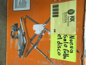 9 Amp Corded 7 in. Wet Tile Saw with Stand by RIDGID no Blade included Customer Returns See Pictures
