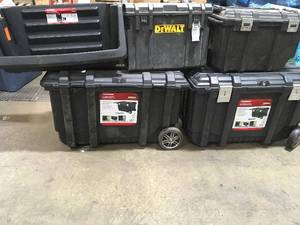 Lot of assortd Toolboxes and job boxes Customer Returns See pictures