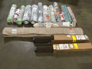 Lot of assorted Rugs not usedCustomer Returns See Pics