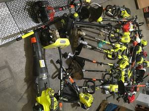 Lot of assorted Power tools such as lawn care Not Checked Customer Returns See Pictures