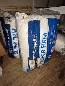 2 Serta Sertapedic Super Firm Standard Size Pillows