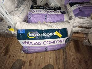 2 Serta Sertapedic Endless Comfort Standard Size Pillows