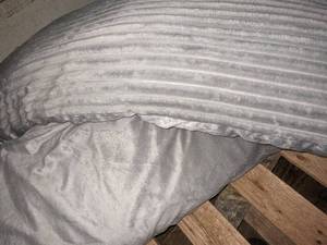 2 Gray Ribbed Your Zone Body Pillows