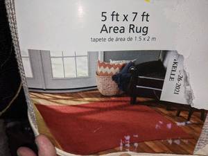 Mainstays 5 x 7 Burgundy Area Rug