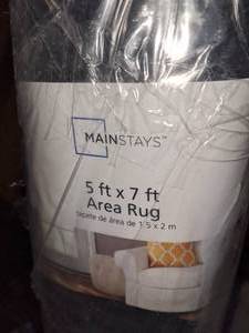 Mainstays 5 x 7 Black Area Rug