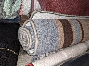Mainstays 5 x 7 Tan, Brown & Blue Area Rug