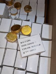 Huge Lot of Gold LidsCaps
