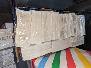 12 Packs of White Spritz Beverage Napkins