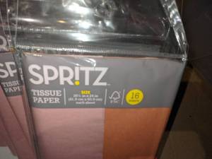 11 Packages of Spritz Pink & Orange Tissue Paper