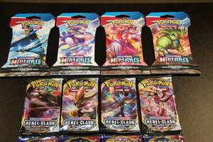 lot 6 image: Pokemon Sword & Shield Unopened Pack Lot  12 Packs
