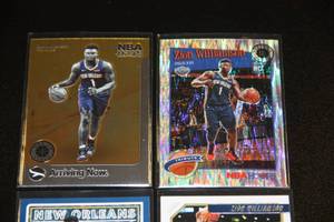 lot 10 image: 2019-20 Zion Williamson Rookie Card Lot  4 Cards
