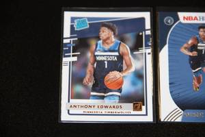 lot 25 image: 2020-21 Anthony Edwards Rookie card Lot  2 Cards